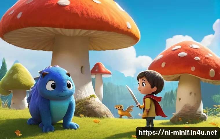 미니특공대 제작자의 인터뷰 - **Prompt 1: Inspiring Animated Hero and Child's Imagination**
    A vibrant, heartwarming scene depi...