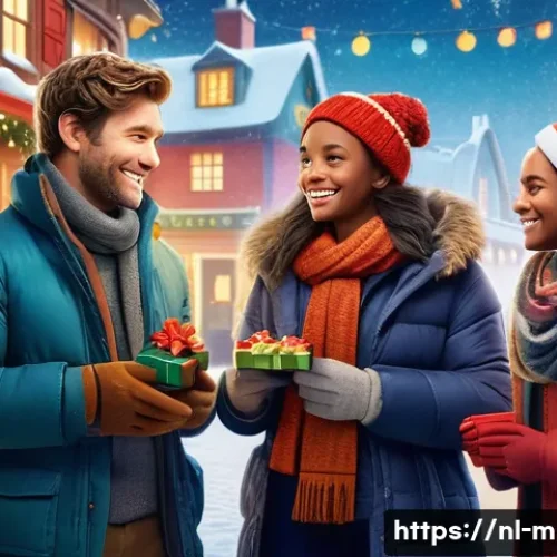 Home 32 미니특공대 크리스마스 특별편 리뷰 - A vibrant holiday scene featuring a diverse group of animated heroes dressed in colorful winter atti...